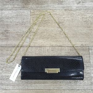 NWT BCBG Generation Carlie Crossbody
Clutch Black Faux Snakeskin MSRP $68